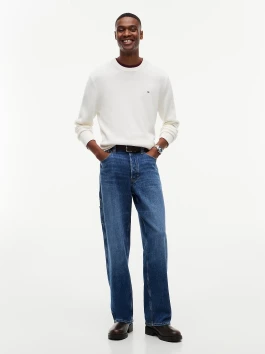 náhled Tommy Jeans pánský bílý svetr
