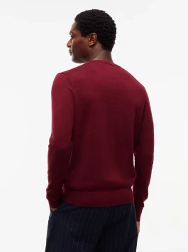 náhled Tommy Hilfiger pánský vínový svetr