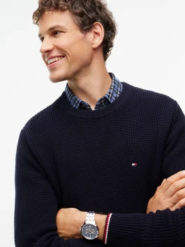 náhled Tommy Hilfiger pánský tmavě modrý svetr