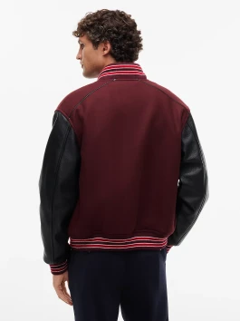 náhled Tommy Hilfiger pánská vínová bunda