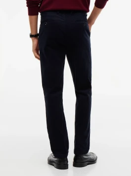 náhled Tommy Hilfiger pánské tmavě modré manšestrové kalhoty