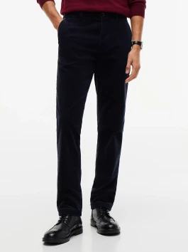 náhled Tommy Hilfiger pánské tmavě modré manšestrové kalhoty