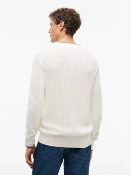 náhled Tommy Hilfiger pánský krémový svetr