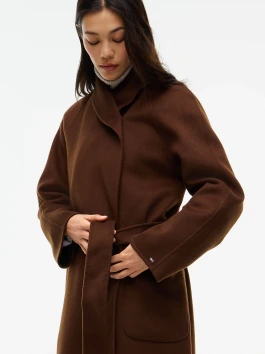 náhled Tommy Hilfiger dámský hnědý kabát