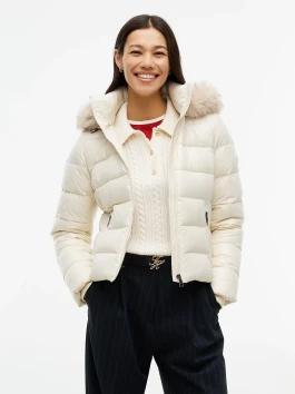 náhled Tommy Hilfiger dámská béžová bunda