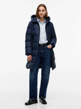 náhled Tommy Hilfiger dámský tmavě modrý kabát