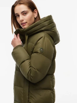 náhled Tommy Hilfiger dámský zelený kabát