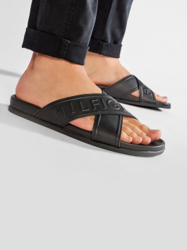 náhled Tommy Hilfiger pánské černé pantofle