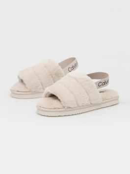 náhled Calvin Klein dámské smetanové papuče