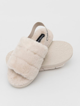 náhled Calvin Klein dámské smetanové papuče