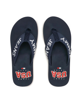 náhled Tommy Jeans pánské tmavěmodré žabky