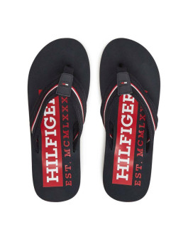 náhled Tommy Hilfiger pánské tmavě modré žabky