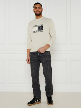 náhled Tommy Jeans pánská béžová mikina 