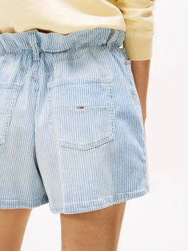 náhled Tommy Jeans dámské modré pruhované džínové šortky