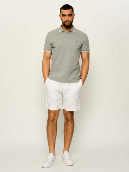 náhled Tommy Jeans pánské zelenošedé polo tričko