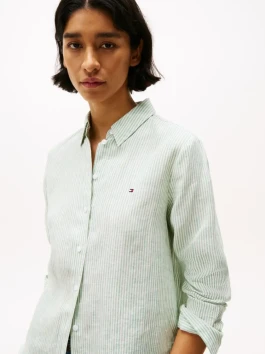 náhled Tommy Hilfiger dámská pruhovaná lněná košile