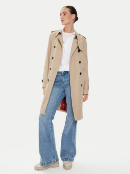 náhled Tommy Hilfiger dámský béžový kabát