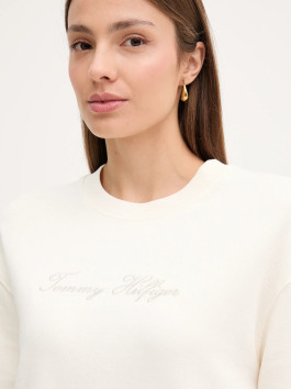 náhled Tommy Hilfiger dámská krémová mikina