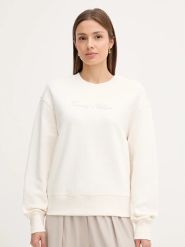 náhled Tommy Hilfiger dámská krémová mikina