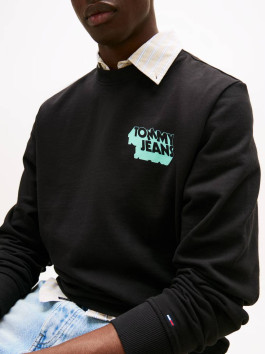 náhled Tommy Jeans pánská černá mikina