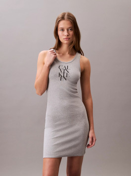 náhled Calvin Klein dámské šedé šaty