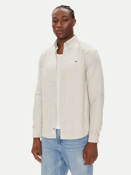 náhled Tommy Jeans pánská krémová košile
