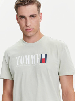 náhled Tommy Jeans pánské zelené triko