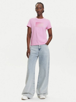 náhled Tommy Jeans dámské růžové tričko