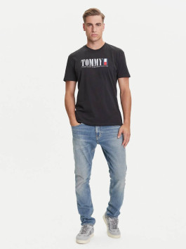 náhled Tommy Jeans pánské černé triko