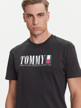 náhled Tommy Jeans pánské černé triko