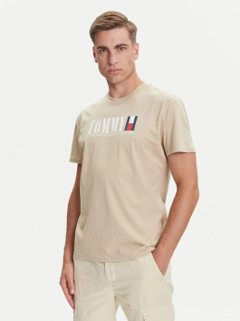 náhled   Tommy Jeans pánské béžové tričko
