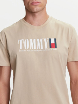náhled   Tommy Jeans pánské béžové tričko