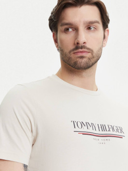 náhled Tommy Hilfiger pánské béžové tričko Brand