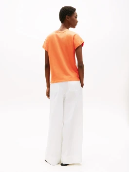 náhled Tommy Hilfiger dámské oranžové tričko