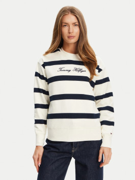 náhled Tommy Hilfiger dámská bílo modrá mikina
