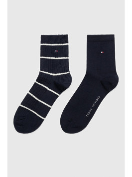 náhled Tommy Hilfiger dámské tmavě modré ponožky 2pack