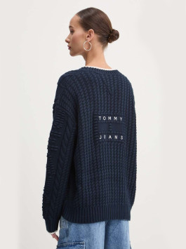 náhled Tommy Jeans dámský tmavě modrý kardigan