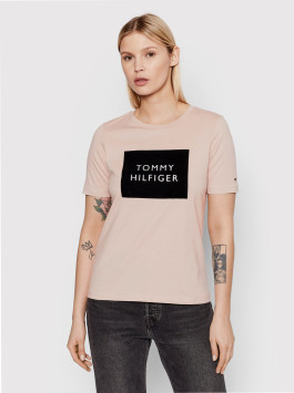 náhled Tommy Hilfiger dámské starorůžové tričko