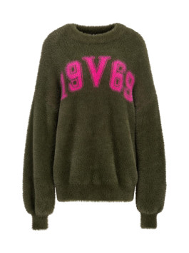 náhled 19V69 dámský khaki zelený svetr