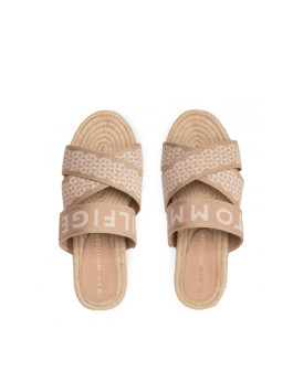 náhled Tommy Hilfiger dámské krémové pantofle