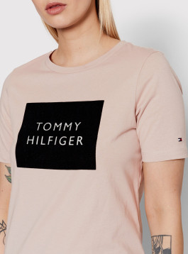 náhled Tommy Hilfiger dámské starorůžové tričko
