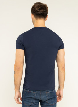 náhled Tommy Hilfiger pánské tmavě modré tričko Stretch
