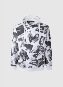 náhled Pepe Jeans pánská bílošedá mikina Parks