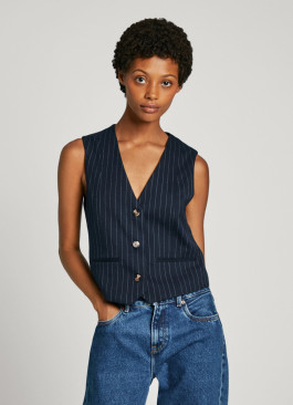 náhled Pepe Jeans dámská modrá vesta DIANA
