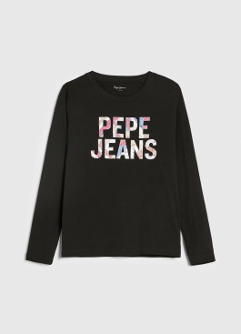 náhled Pepe Jeans dámské černé tričko s potiskem LUNA