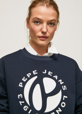 náhled Pepe Jeans dámská modrá mikina WY LLILE