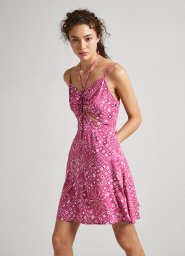 náhled Pepe Jeans dámské růžové šaty DENISE