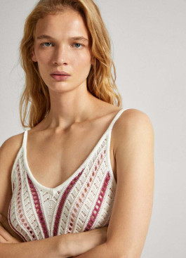 náhled Pepe Jeans dámské krémové šaty GINNY