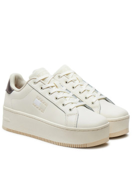 náhled Tommy Jeans dámské krémové tenisky