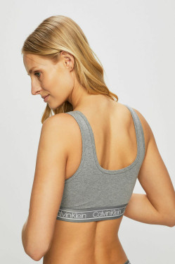 náhled Calvin Klein dámská šedá sportovní podprsenka